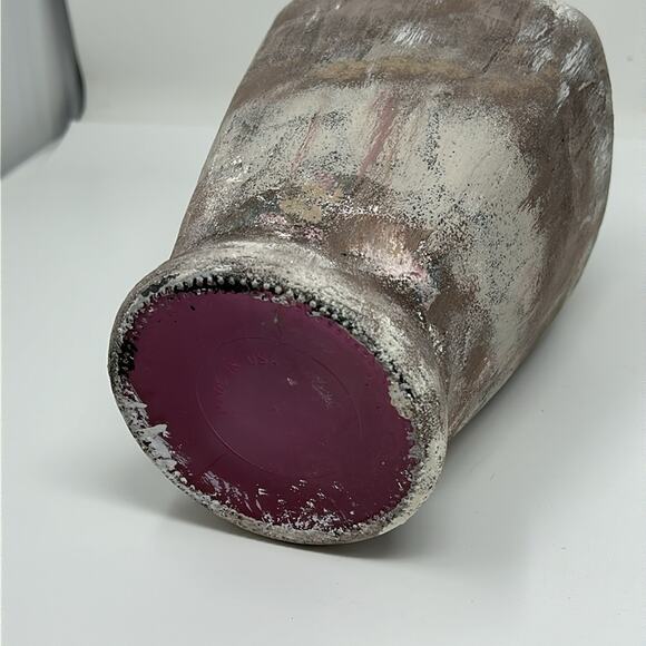 Hand Painted Faux Stone Vase - Picture 7 of 12